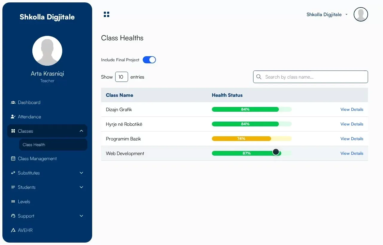 AveEdu school operations product demonstration